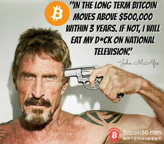John McAfee再次预言:5年后将不会有任何东西不在区块链上